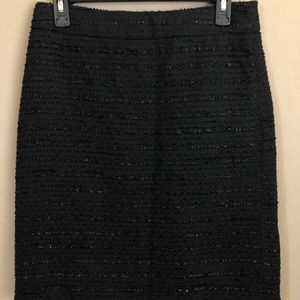 Covington black tweed skirt